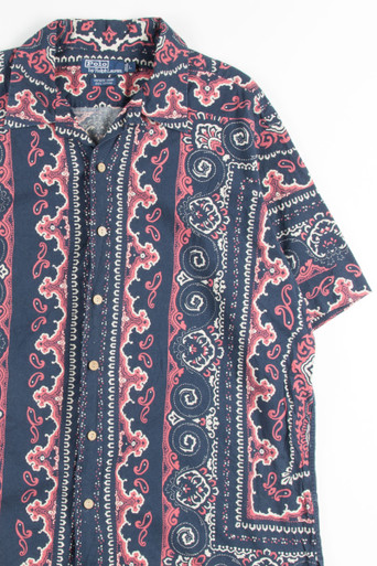 Bandana Print Vintage Polo Ralph Lauren Shirt - Ragstock.com