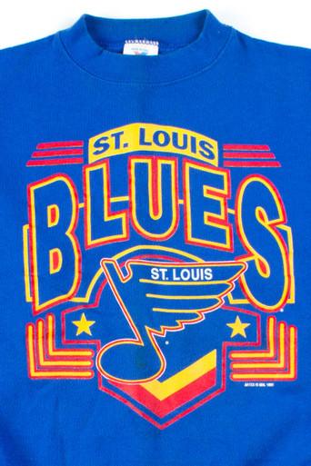 Vintage 80s ST. Louis Blues Sweatshirt - Trends Bedding