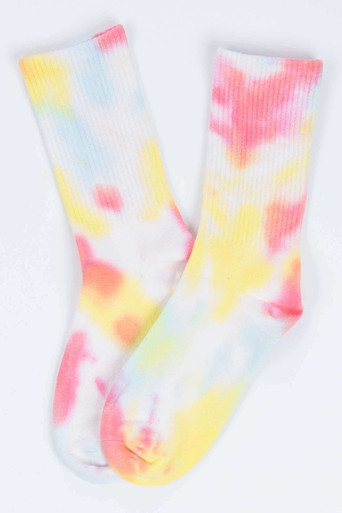 Orange Yellow Tie Dye Socks - Ragstock.com