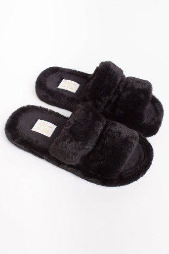 Fuzzy on sale slides black