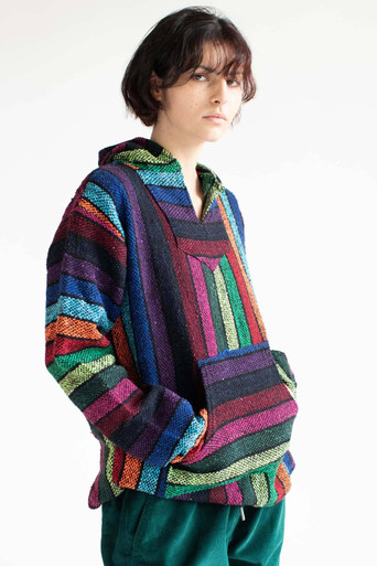 Lightweight Rainbow Baja Hoodie Ragstock