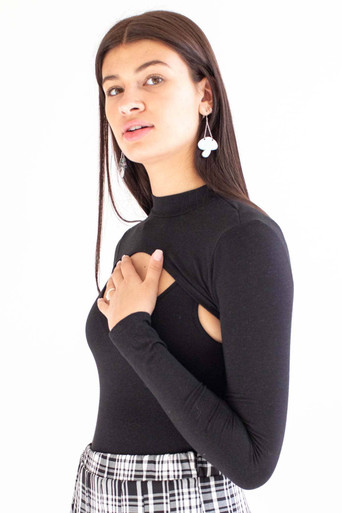 Black Shrug Bodysuit - Ragstock.com