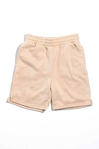 Tan Fleece Boyfriend Shorts - Ragstock.com