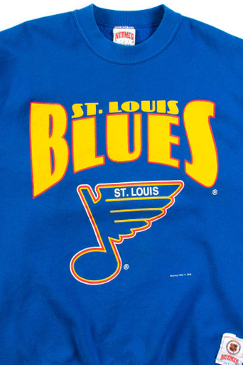 Vintage 90s St Louis Blues Sweatshirt Blues Crewneck St Louis 