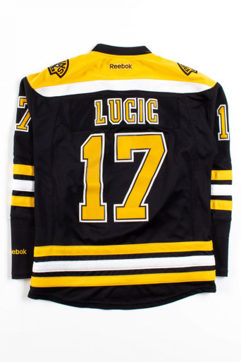 Reebok EDGE Milan Lucic Boston Bruins St Patty's Day Authentic with Stanley  Cup Finals Jersey - Green