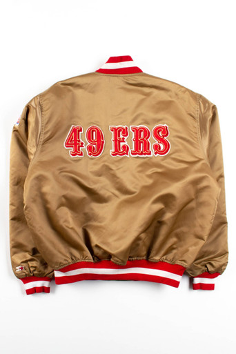 Vintage San Francisco 49ers Satin Starter Bomber Jacket (1980s