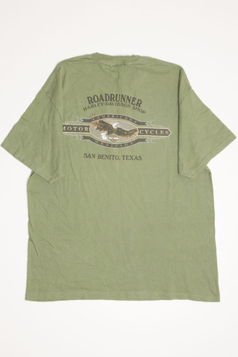 San Benito Roadrunner Harley-Davidson T-Shirt (2000s) - Ragstock.com