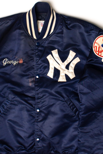 Vintage Starter (MLB) - New York Yankees Satin Jacket 1980s Large