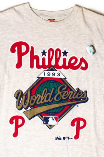 PHILADELPHIA PHILLIES VINTAGE 1990'S 1964 WORLD SERIES TEAM T-SHIRT ADULT  LARGE