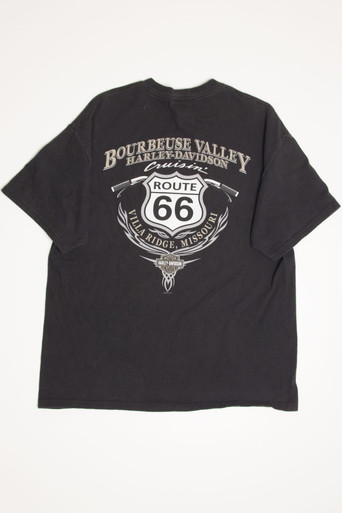 Route 66 Bourbeuse Valley Harley-Davidson T-Shirt (2000s) - Ragstock.com