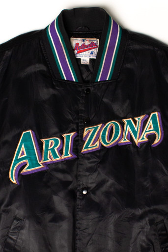 ARIZONA DIAMONDBACKS RETRO CLASSIC RIB SATIN JACKET (EGGSHELL