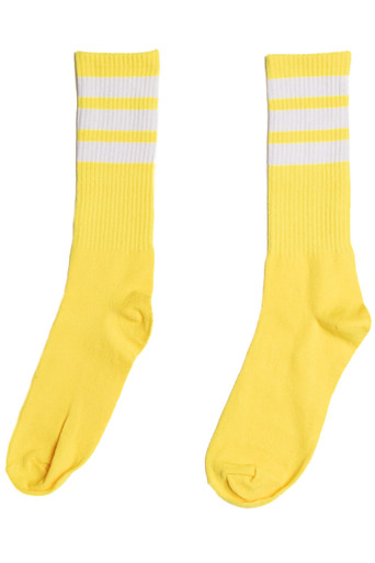 Yellow Tube Socks - Ragstock.com