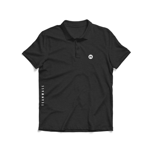 Heathered Black Golf Shirt