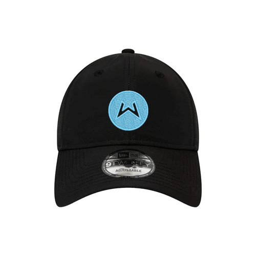 New Era 920 - Black Curved Hat - Blue Logo - CA