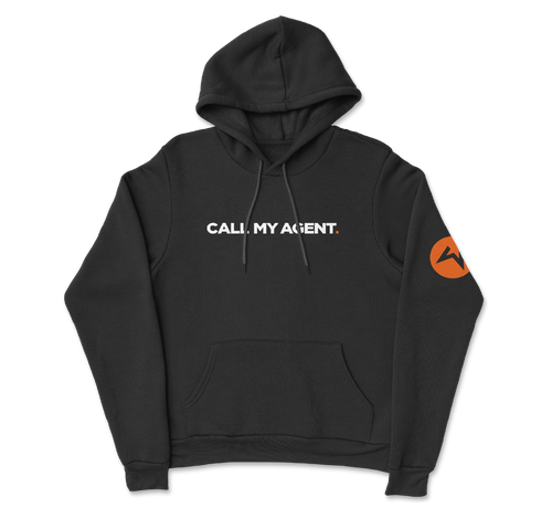 Black Call My Agent Hoodie - UK