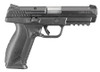 RUG Ruger American Pistol 9mm 4.2 Inch Stainless Steel Barrel Black Nitride Slide Novak 3-Dot Sights Accessory Rail Black Grips 17 Round