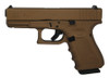 GLK Gen4 Glock 19 9mm 4 Inch Barrel Hot Cerakote Burnt Bronze Surface Finish Fixed Sights Made in the USA 15 Round