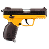 SR22 Blued finish and Ruger Yellow Cerakote grip frame.