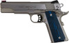 Colt Mfg O1072CCS 1911 Competition 9mm Luger 5" 9+1 Stainless Steel Scalloped Blue Checkered G10 Grip