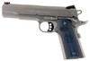 Colt Mfg O1072CCS 1911 Competition 9mm Luger 5" 9+1 Stainless Steel Scalloped Blue Checkered G10 Grip