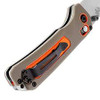 Benchmade Hunt Grizzly Ridge Folding Knife 3.5" S30V Satin Plain Blade, Orange Grivory and Versaflex Handles - 15061