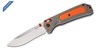Benchmade Hunt Grizzly Ridge Folding Knife 3.5" S30V Satin Plain Blade, Orange Grivory and Versaflex Handles - 15061