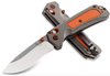 Benchmade Hunt Grizzly Ridge Folding Knife 3.5" S30V Satin Plain Blade, Orange Grivory and Versaflex Handles - 15061