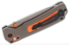 Benchmade Hunt Grizzly Ridge Folding Knife 3.5" S30V Satin Plain Blade, Orange Grivory and Versaflex Handles - 15061