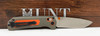 Benchmade Hunt Grizzly Ridge Folding Knife 3.5" S30V Satin Plain Blade, Orange Grivory and Versaflex Handles - 15061