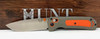 Benchmade Hunt Grizzly Ridge Folding Knife 3.5" S30V Satin Plain Blade, Orange Grivory and Versaflex Handles - 15061