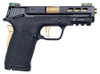 Smith & Wesson 12719 Performance Center 380 Shield EZ 380 Automatic Colt Pistol (ACP) Double 3.8 8+1 Black Poly Grip/Frame Grip Black Armornite Stainless Steel Slide Gold Bbl*