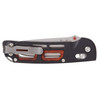  Benchmade -Saibu 486 Knife, Drop-Point Blade, Plain Edge, Satin Finish, Black Handle 