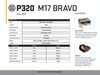 Sig Sauer 320F9M17MSBRAVO P320 M17 Bravo 9mm Luger 4.70" 17+1 Black Stainless Steel, Black Polymer Package deal comes with 4 17round magazines.