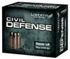Liberty Ammunition-LACD09014 Civil Defense 9mm 9mm Luger 50 GR Hollow Point 20 rounds