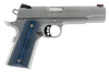 Colt Mfg O1070CCS 1911 Competition  45 ACP Caliber with 5" National Match Barrel, 8+1 Capacity, Overall Stainless Steel Finish, Serrated Slide, Scalloped Blue Checkered G10 Grip & 70 Series Firing System