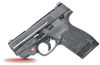 Smith & Wesson 11672- M&P 40 Shield M2.0 Crimson Trace Laser 40 S&W Double 3.10 6+1/7+1 Black Polymer Grip/Frame Black Armornite Stainless Steel Slide