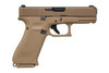 Glock PX1950703 G19X 9mm Luger 4.02" 17+1 Bronze Nitron Coyote Interchangeable Backstrap Grip Glock Night Sights