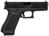Glock -PA455S203MOS G45 Gen 5 MOS 9mm Luger Double 4.02 17+1 Black Polymer Grip Black DLC Slide