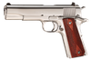 Colt Mfg -O2071ELC2 1991 Government 38 Super 5 9+1 Stainless Steel High Polish Rosewood Grip