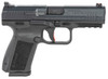 Canik HG4870N TP9SF Elite 9mm Luger Caliber with 4.19" Barrel, 10+1 Capacity, Black Finish with Picatinny Rail Frame, Serrated Nitride Finish Steel Slide & Interchangeable Backstrap Grip Includes 2 Mags