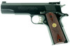 Colt Mfg O5870A1 1911 Gold Cup National Match 45 ACP Caliber with 5" National Match Barrel, 8+1 Capacity, Blued Finish Carbon Steel Frame, Serrated Slide & Walnut with Integrated Gold Medallion Grip