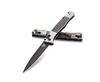 Benchmade 4170BK AUTO Fact Folding Knife 3.95" S90V Black DLC Spear Point Blade, Aluminum Handles with Carbon Fiber Inlays