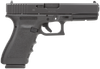 Glock PF2050201 G20  Short Frame 10mm Auto Double 4.60 10+1 Black Polymer Grip/Frame Black Slide