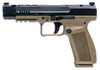Canik HG5635N Mete SFx 9mm Luger 5.20" 20+1, 18+1 Flat Dark Earth Polymer Frame Black Nitride Steel Slide Flat Dark Earth Interchangeable Backstrap Grip