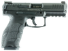 HK 81000242 VP40 40 S&W 4.09" 13+1 (3) Black Black Steel Slide Black Interchangeable  Backstrap Grip Night Sights