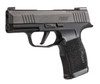 Sig Sauer 365X9BXR3MS10 P365 X 9mm Luger Caliber with 3.10" Barrel, 10+1 Capacity, Overall Black Finish Stainless Steel, Serrated/Optic Cut Nitron Slide, Polymer Grip & Manual Safety Includes 2 Mags