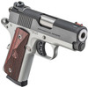 Springfield Armory PX9123L 1911 Ronin EMP 9mm Luger 3" 9+1 Satin Aluminum Cerakote Frame Blued Carbon Steel Slide with Rear Serrations Textured Wood Grips with Fiber Optic Front Sight