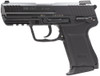 HK 81000019 HK45 Compact V1 *MA Compliant 45 ACP Caliber with 3.94" Barrel, 8+1 Capacity, Overall Black Finish, Picatinny Rail Frame, Serrated Steel Slide, Interchangeable Backstrap Grip & Night Sights Includes 3 Mags
