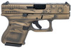Glock UA265S204-BBBWFLAG G26 Gen5 Subcompact 9mm Luger 3.43" 10+1 Black/Coyote Battle Worn Flag Cerakote Black/Coyote Battle Worn Flag Rough Texture  Interchangeable Backstraps Grip
