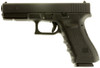 Glock UI1750203 G17 Gen3 9mm Luger 4.48" Barrel 17+1, Black Polymer Frame & Slide, Finger Grooved Rough Texture Grip, Safe Action Trigger (US Made)